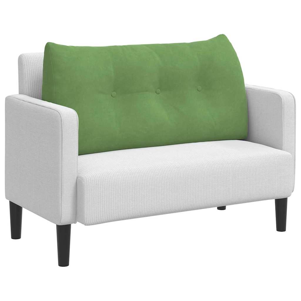 Cuscino schienale Vidaxx verde chiaro 100 x 24 x 50 cm in velluto