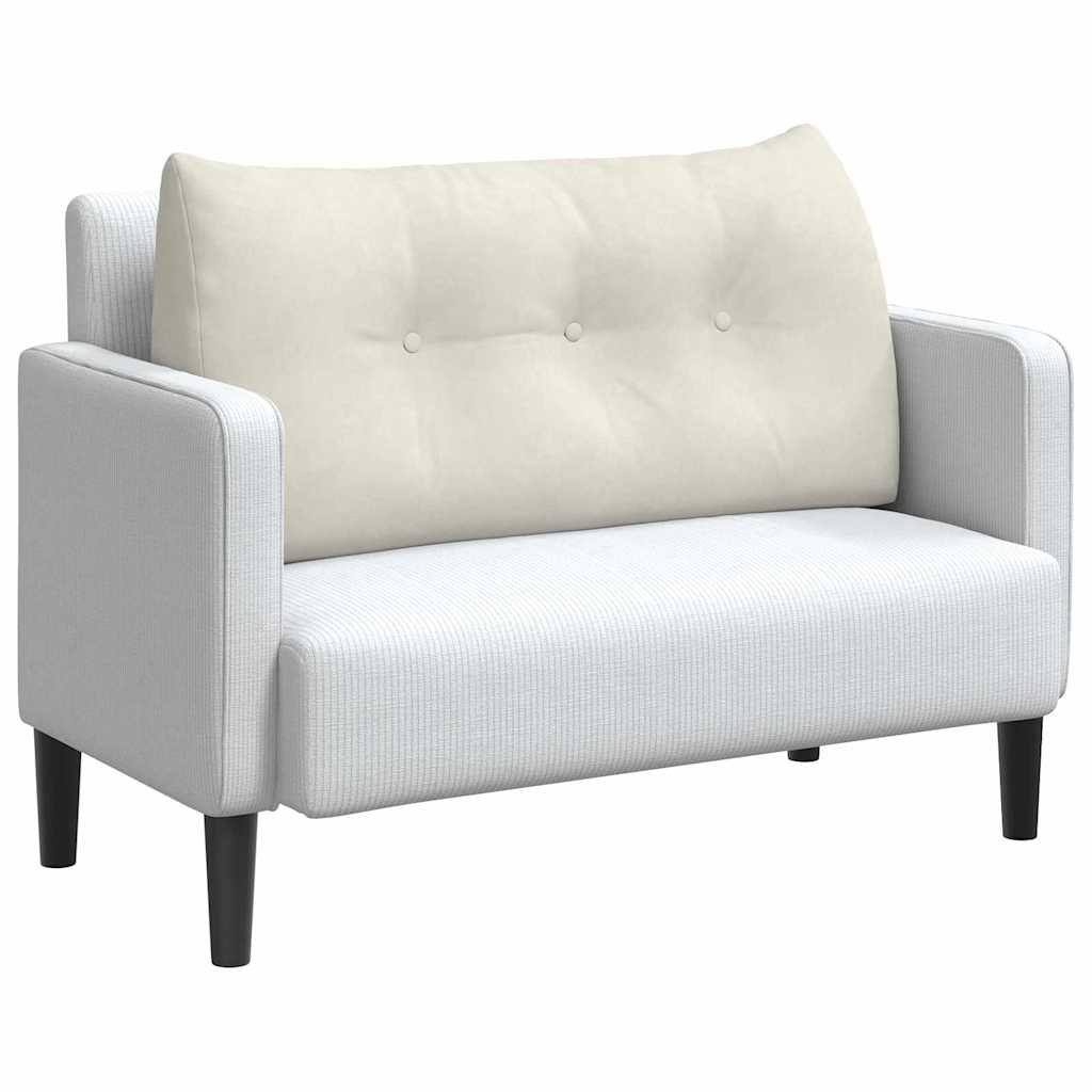 Cuscino schienale Vidaxx crema 100 x 24 x 50 cm velluto