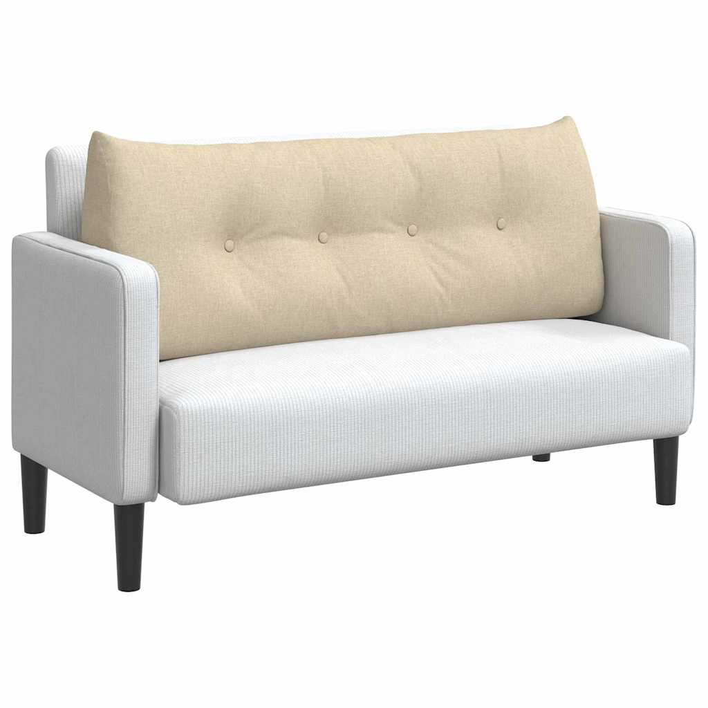 Cuscino schienale Vidaxx tessuto color crema 120 x 24 x 50 cm