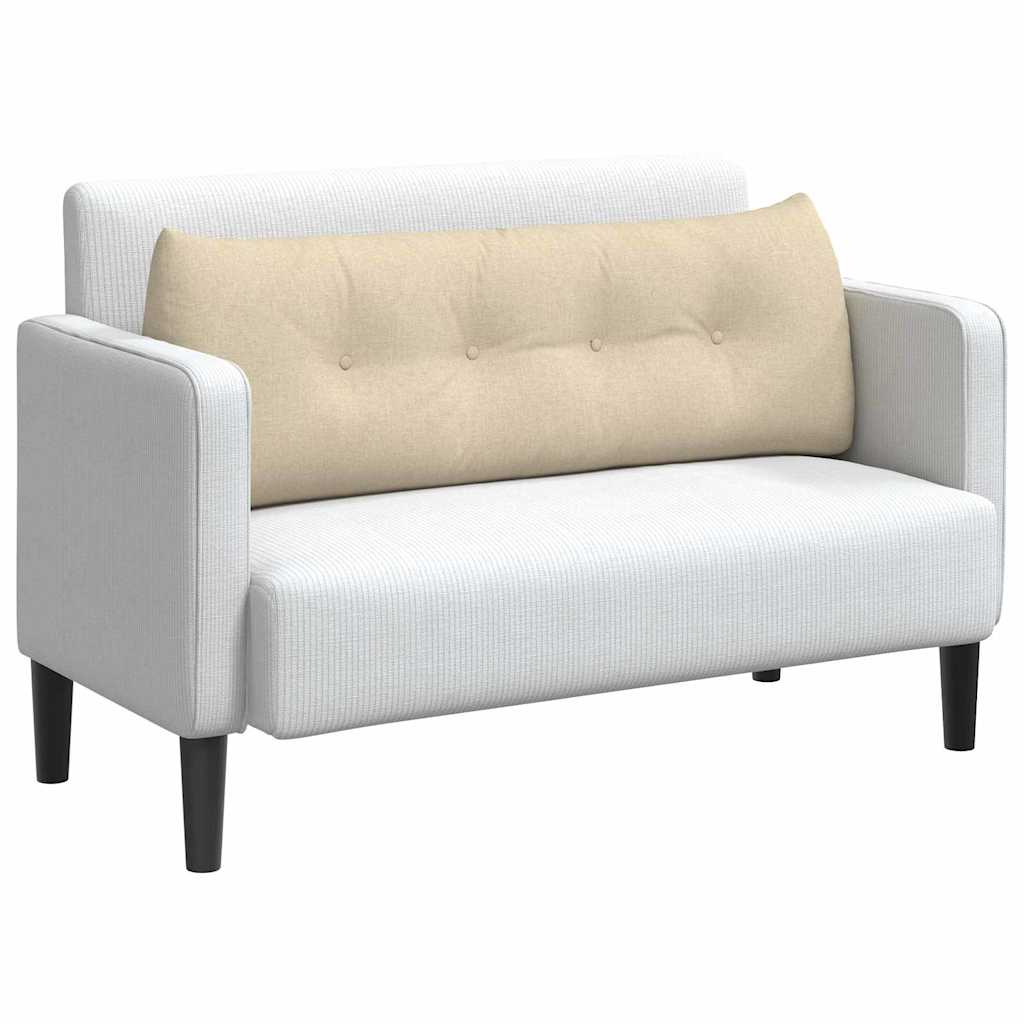 Cuscino schienale Vidaxx tessuto color crema 140 x 24 x 50 cm