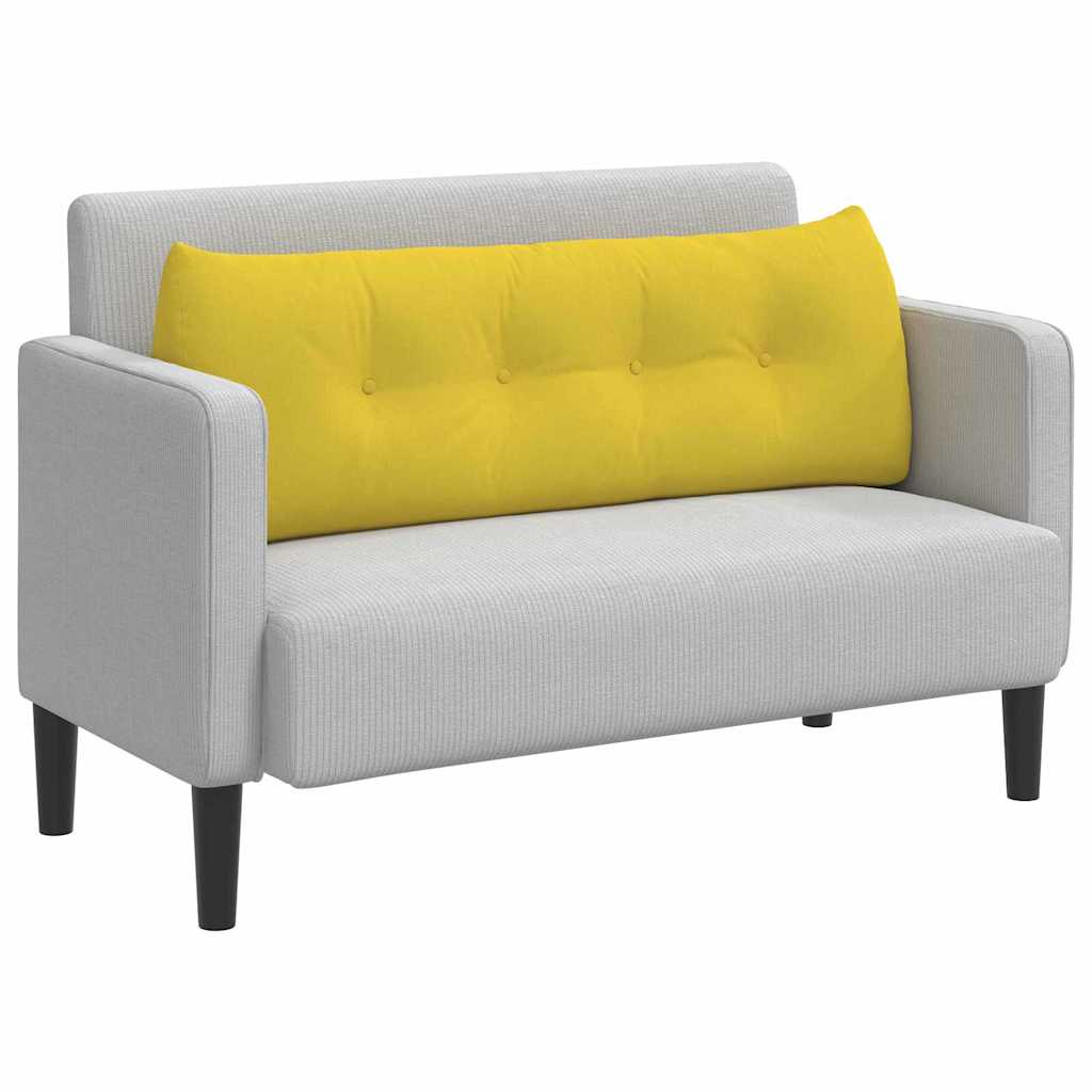 Cuscino schienale Vidaxx in tessuto giallo chiaro 140 x 24 x 50 cm