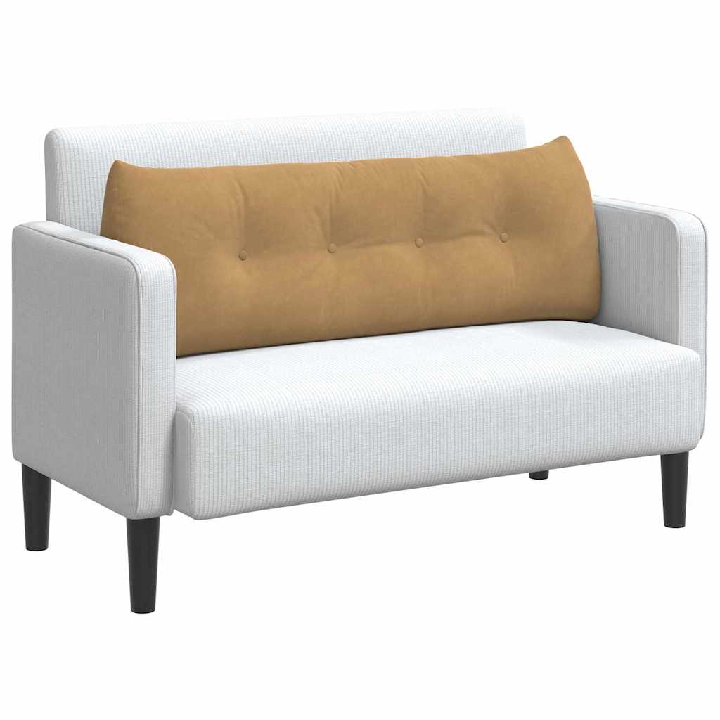 Vidaxl rugkussen bruin 140 x 24 x 50 cm fluweel
