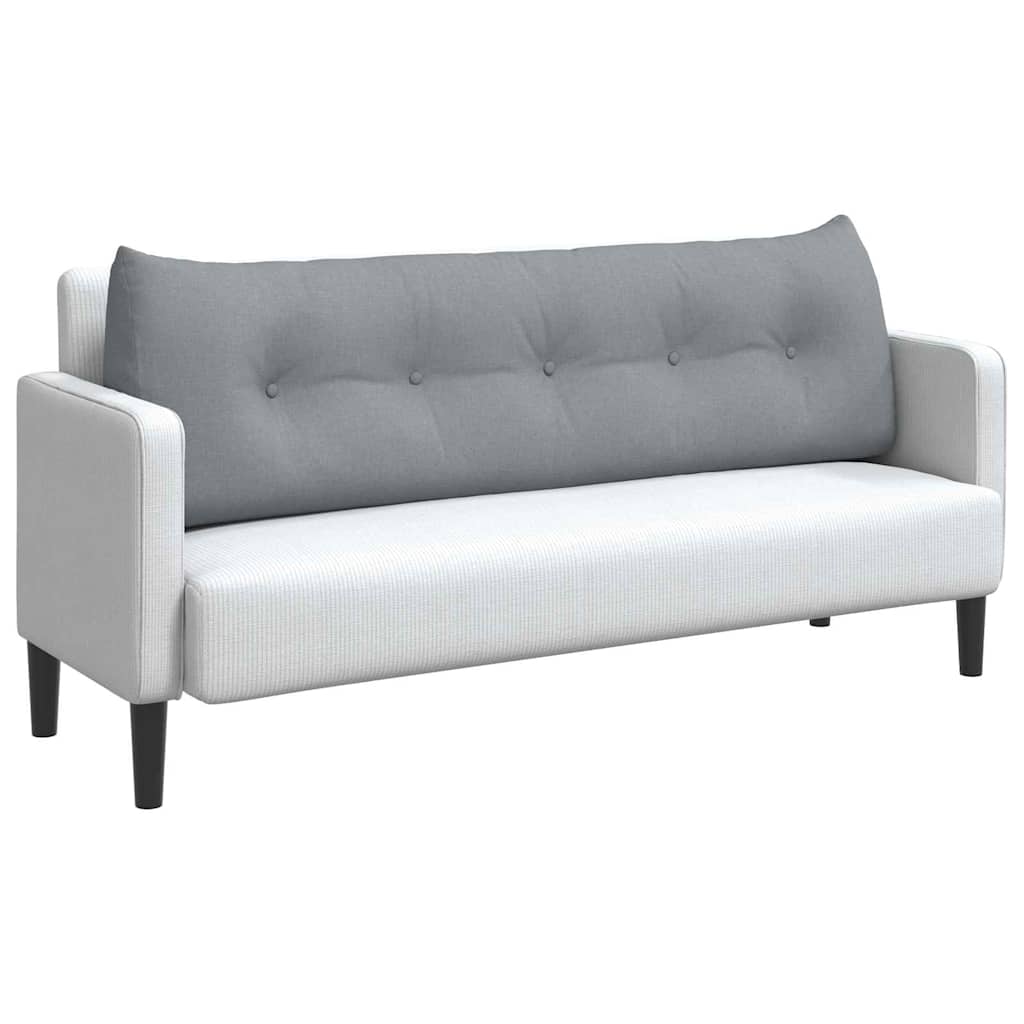 Cuscino schienale Vidaxx in tessuto grigio chiaro 160 x 24 x 50 cm