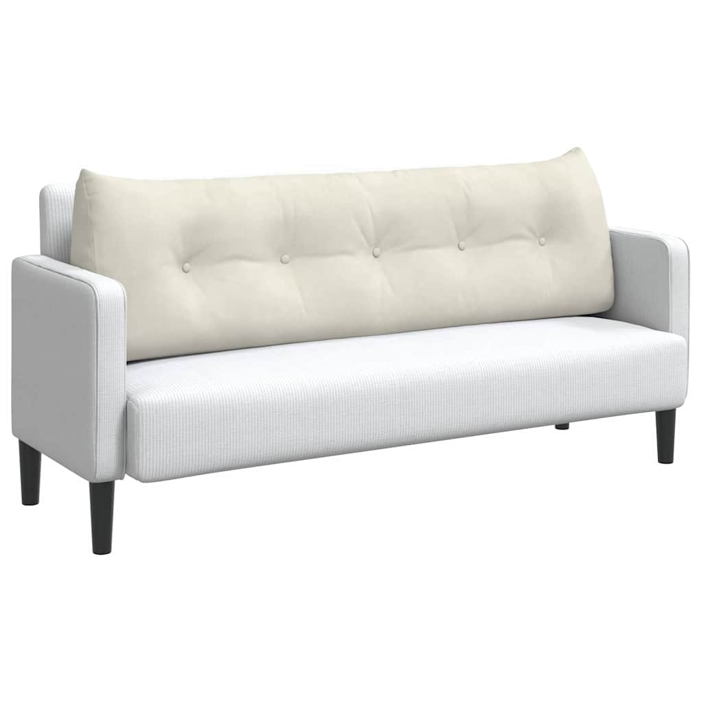 Cuscino schienale Vidaxx crema 160 x 24 x 50 cm velluto