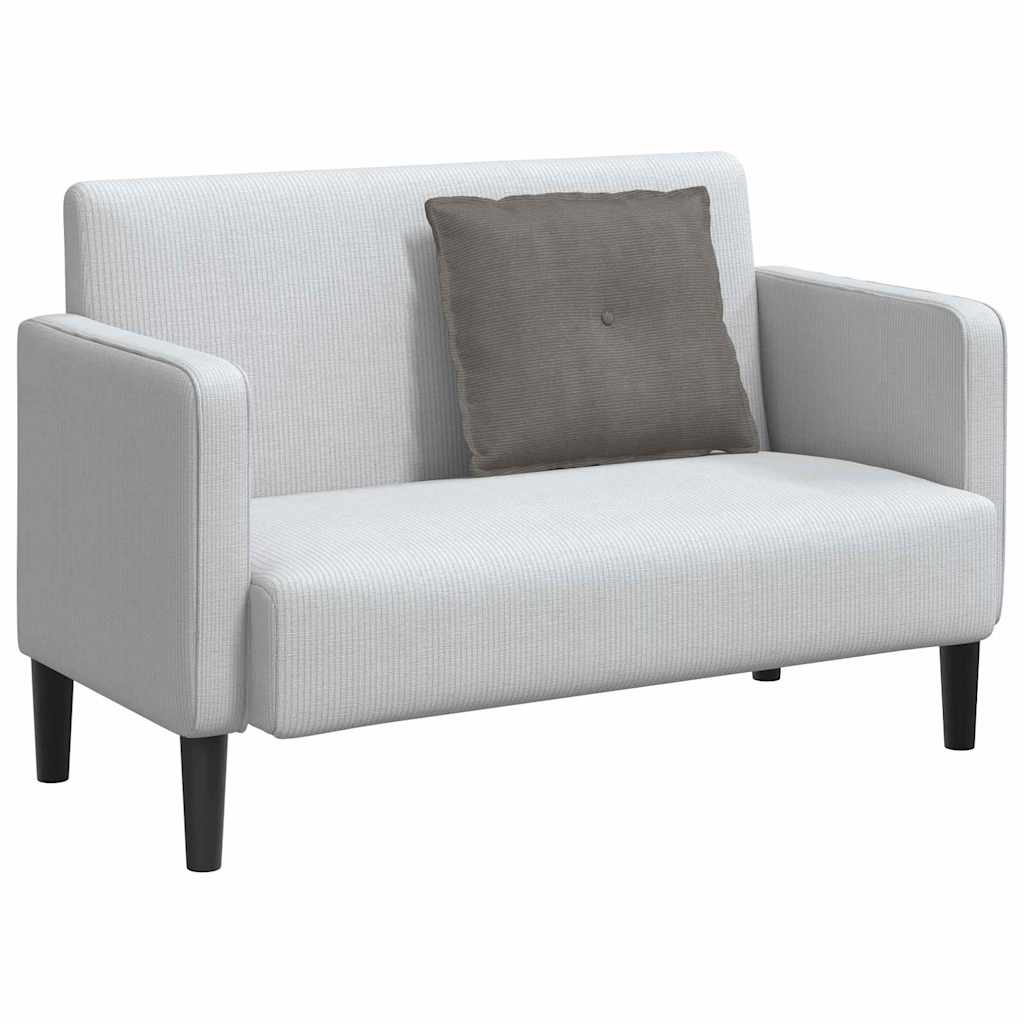 Vidaxx cojín de respaldo gris claro 60 x 50 cm tela de pana