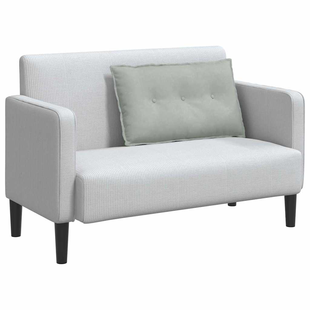 Cuscino schienale Vidaxx tessuto a corde grigio chiaro 80 x 50 cm