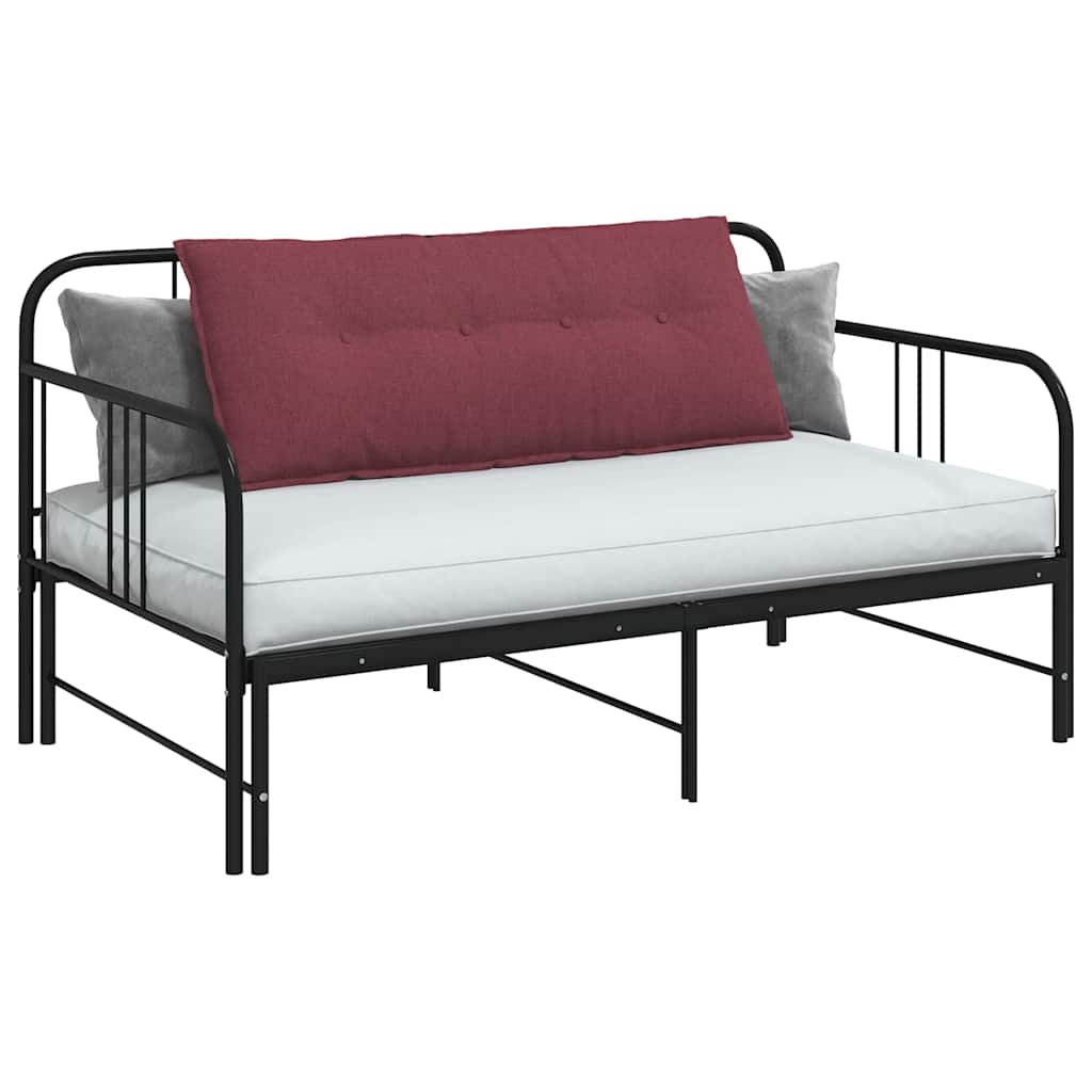 Cuscino schienale Vidaxx tessuto rosso vino 120 x 19 x 50 cm