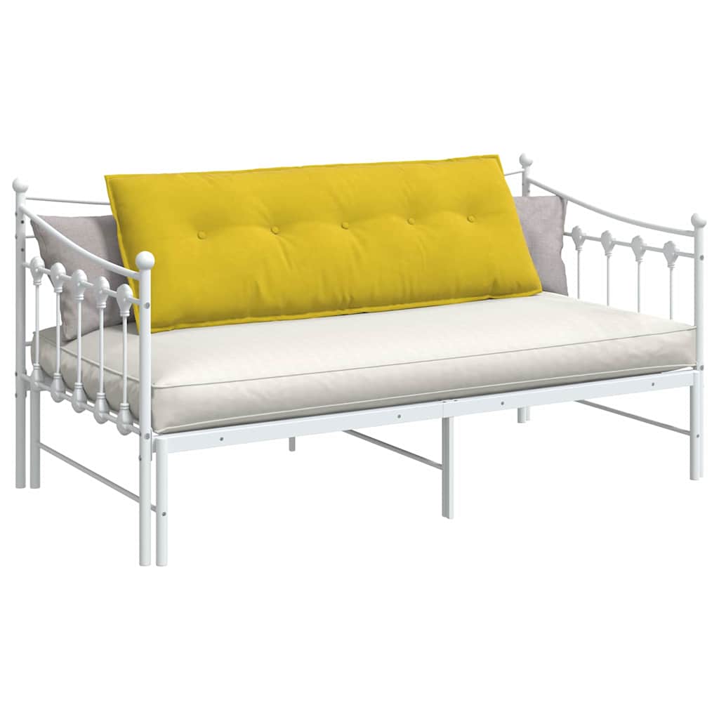 Cuscino schienale Vidaxx giallo 140 x 50 cm in tessuto a corde