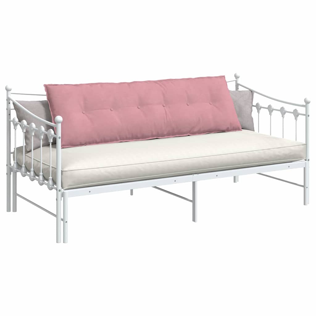 Vidaxl rugkussen roze 160 x 50 cm cordstof