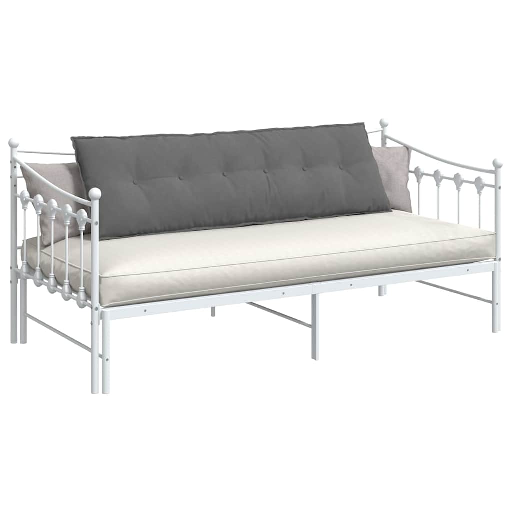 Vidaxl rugkussen donkergrijs 160 x 50 cm microvezel stof