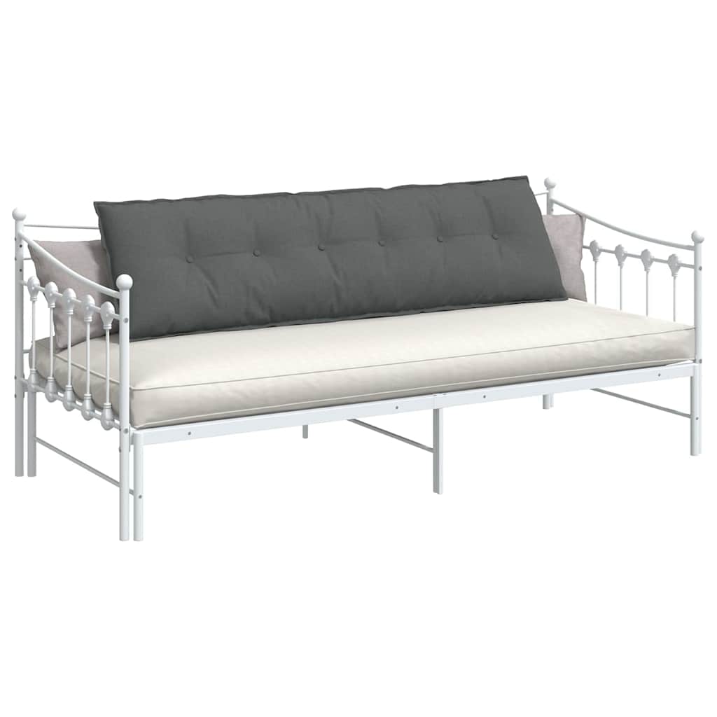 Cuscino schienale Vidaxx in tessuto grigio scuro 180 x 19 x 50 cm