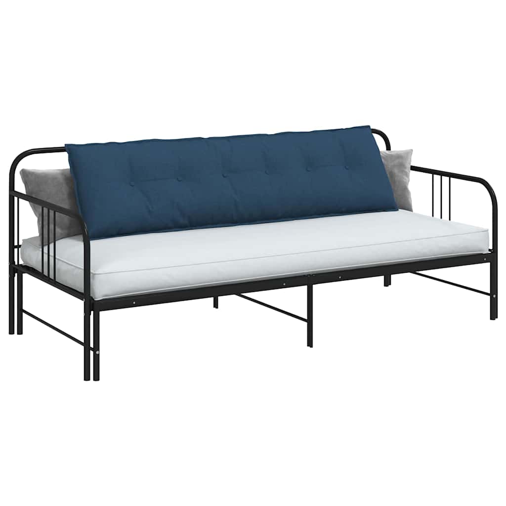 Vidaxl rugkussen blauw 180 x 19 x 50 cm stof
