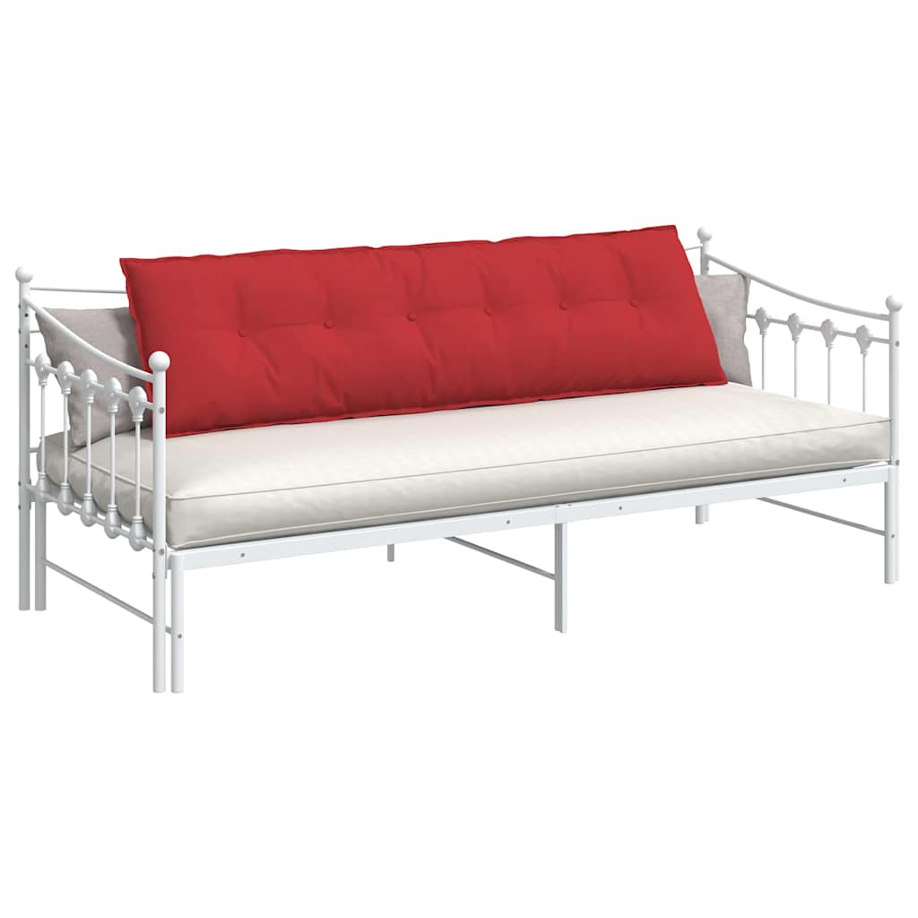 Vidaxl rugkussen rood 180 x 19 x 50 cm stof