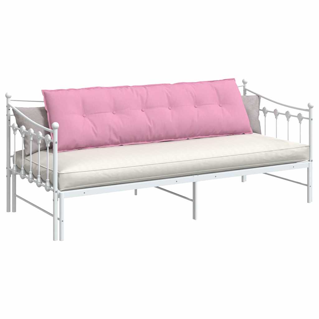 Vidaxl rugkussen roze 180 x 19 x 50 cm stof
