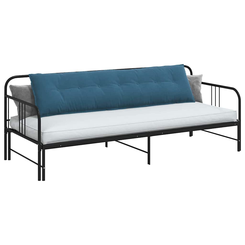 Vidaxl rugkussen blauw 200 x 50 cm cordstof