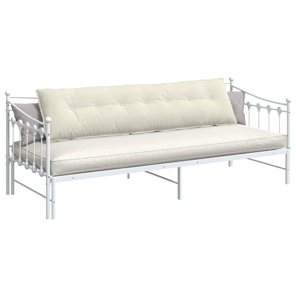 Vidaxx cojín de respaldo crema 200 x 50 cm tela de pana