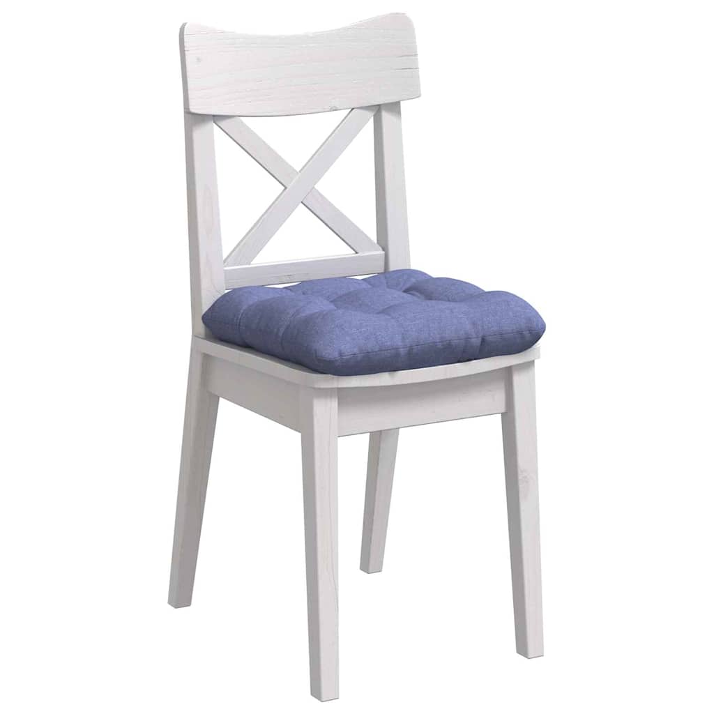 Cuscini da seduta VidaXL 4 pezzi tessuto blu jeans 40 x 40 x 12 cm
