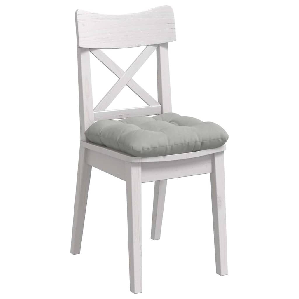 Cuscini da seduta Vidaxx 4 pezzi in tessuto microfibra grigio chiaro 40 x 40 cm
