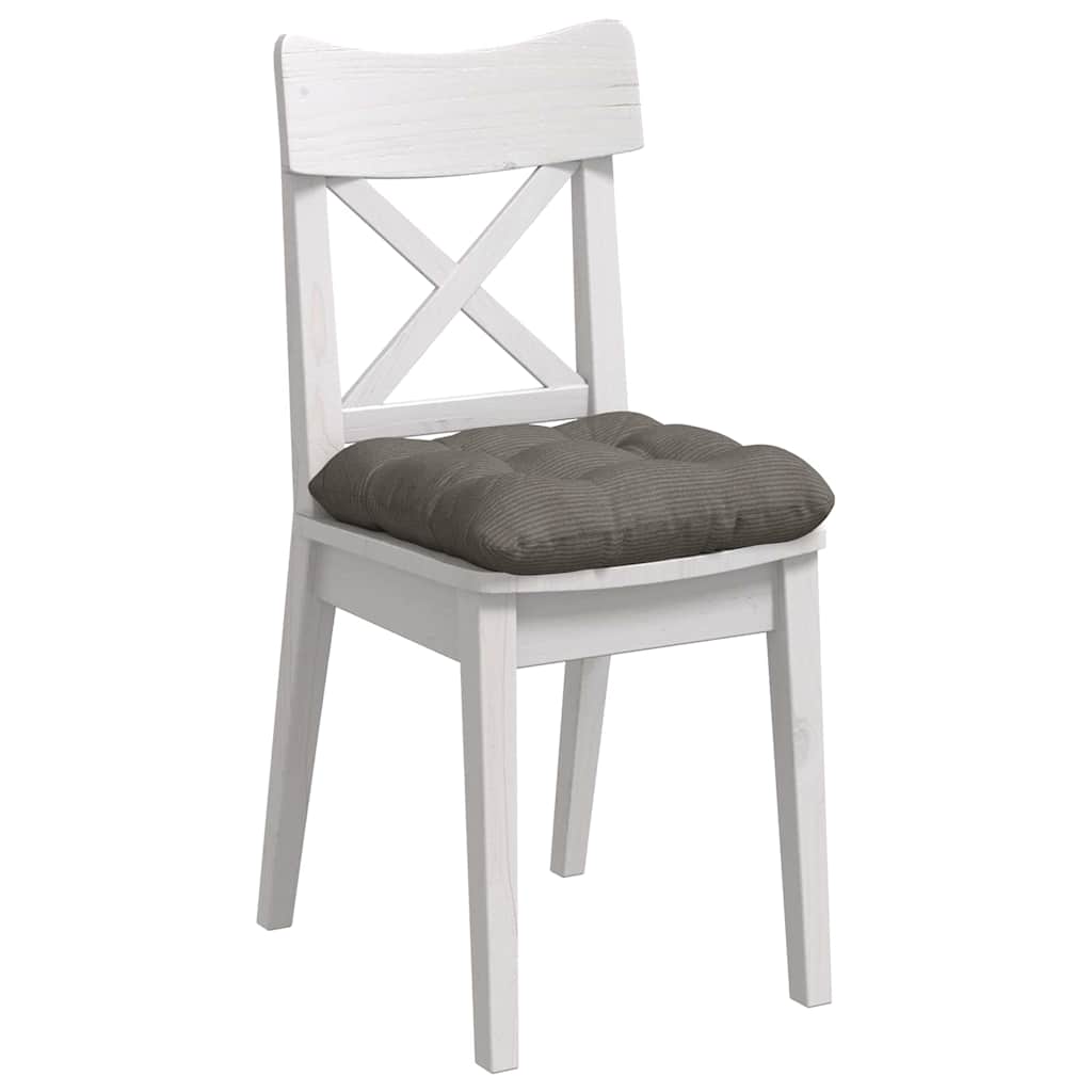 Cuscini da seduta VidaXL 4 pezzi in tessuto di cotone grigio chiaro 40 x 40 cm