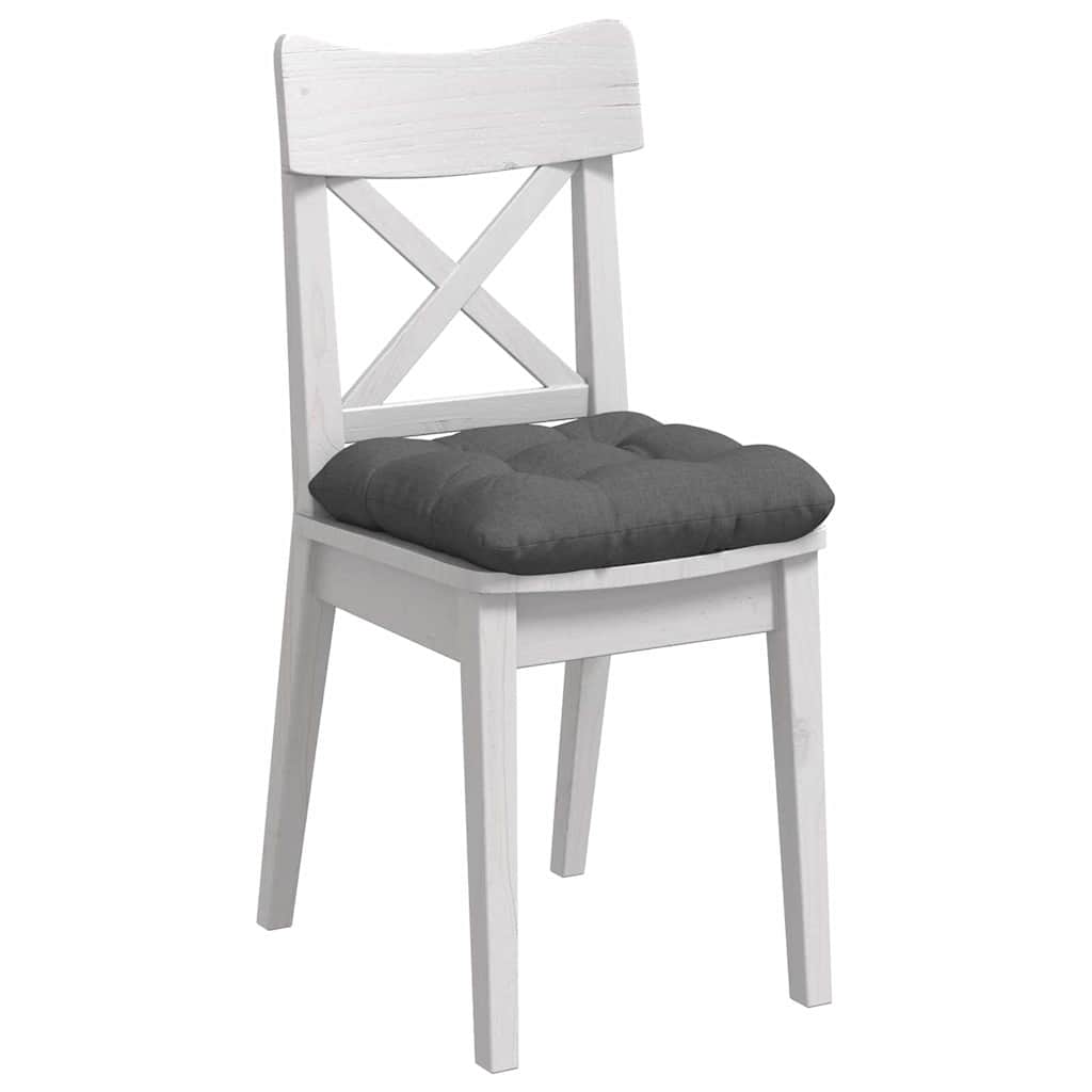 Cuscini per sedili Vidaxx 4 pezzi in tessuto grigio scuro 45 x 45 x 12 cm
