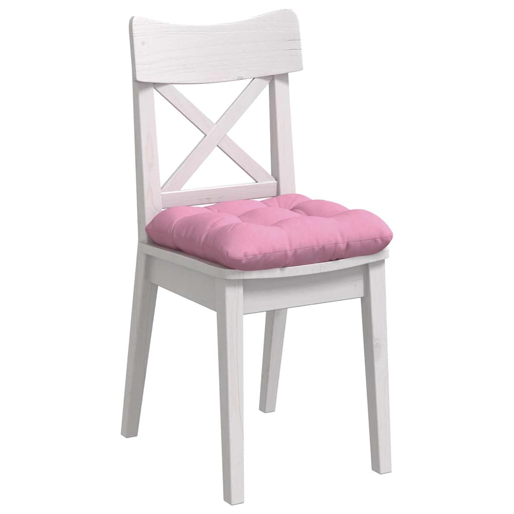 Cuscini da seduta VidaXL 4 pezzi in tessuto rosa 45 x 45 x 12 cm