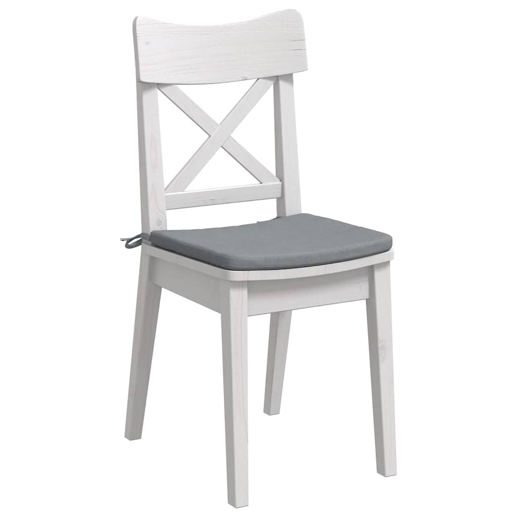 Cuscini da seduta VidaXL 4 pezzi in tessuto grigio chiaro 40 x 40 x 3 cm