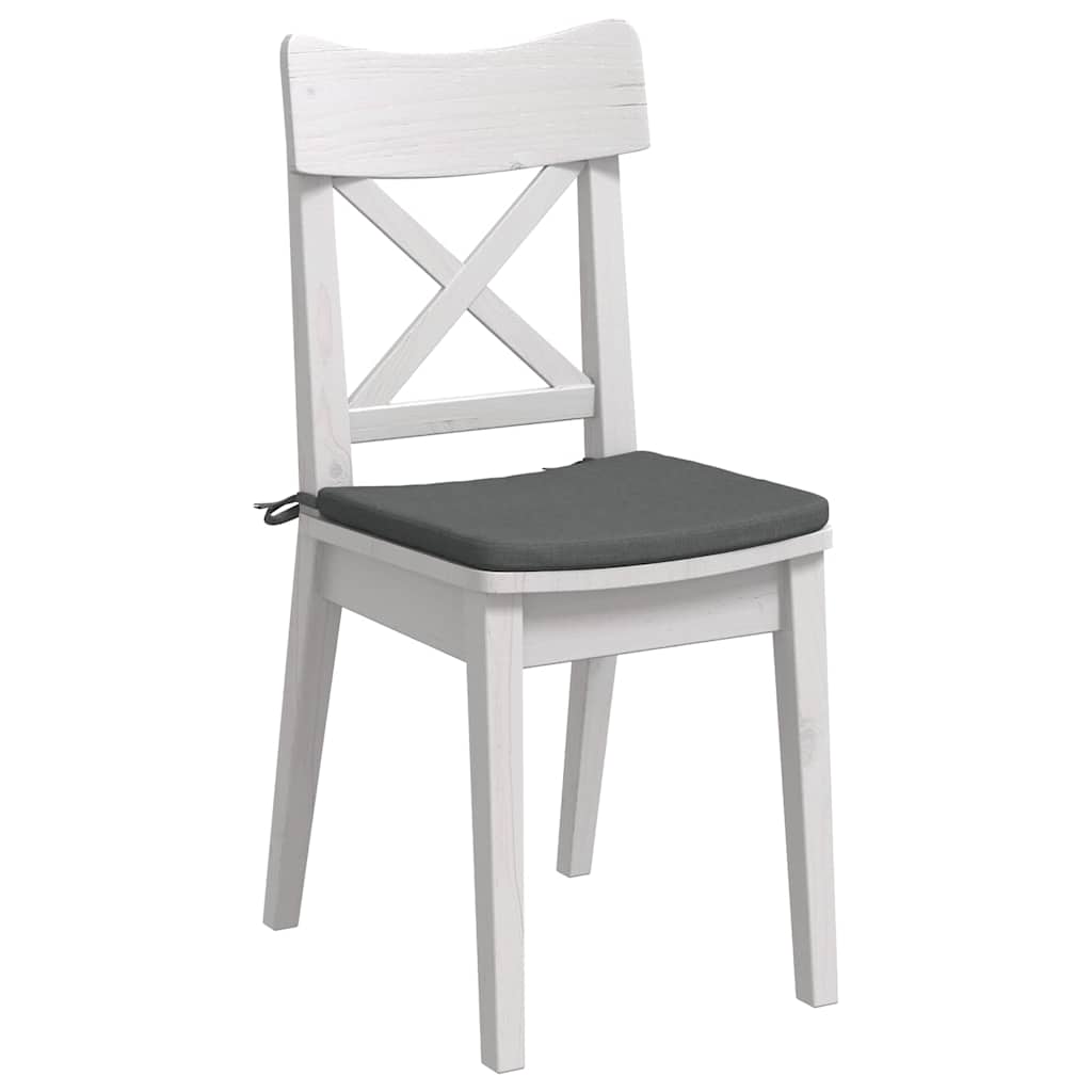 Cuscini per sedili Vidaxx 4 pezzi in tessuto grigio scuro 40 x 40 x 3 cm