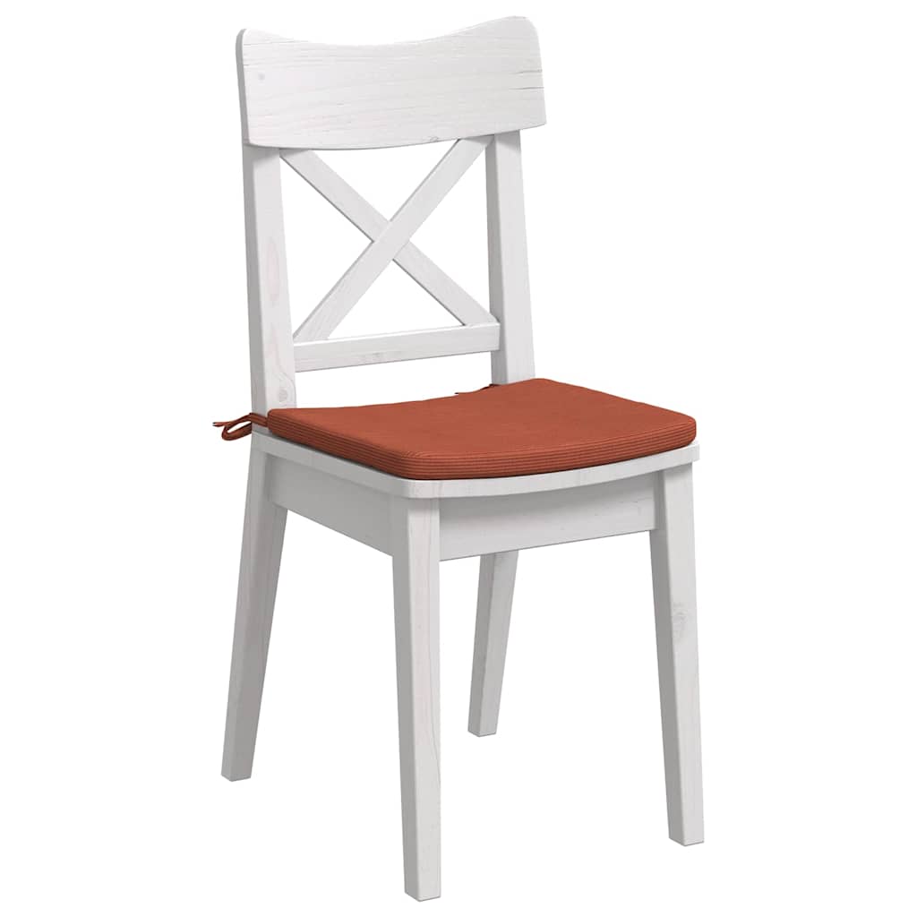 Cuscini seduta VidaXL 4 pezzi rosso-arancione 40 x 40 x 3 cm in tessuto di cotone