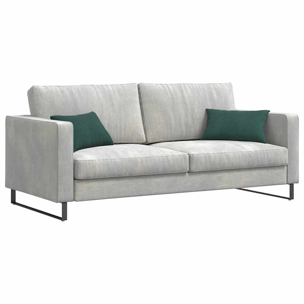 Cuscini per divano VidaXL, 2 pezzi, verde scuro, tessuto a corde 50 x 30 cm