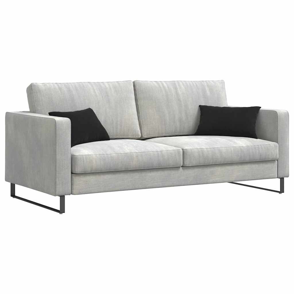 Cuscini per divano VidaXL 2 pezzi in tessuto di corda nero 50 x 30 cm