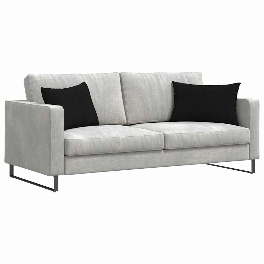 Cuscini per divano VidaXL 2 pezzi in tessuto nero 60 x 40 cm