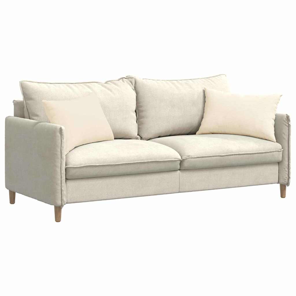 VidaXL cojines de sofá 2 piezas crema 60 x 40 cm tela de pana