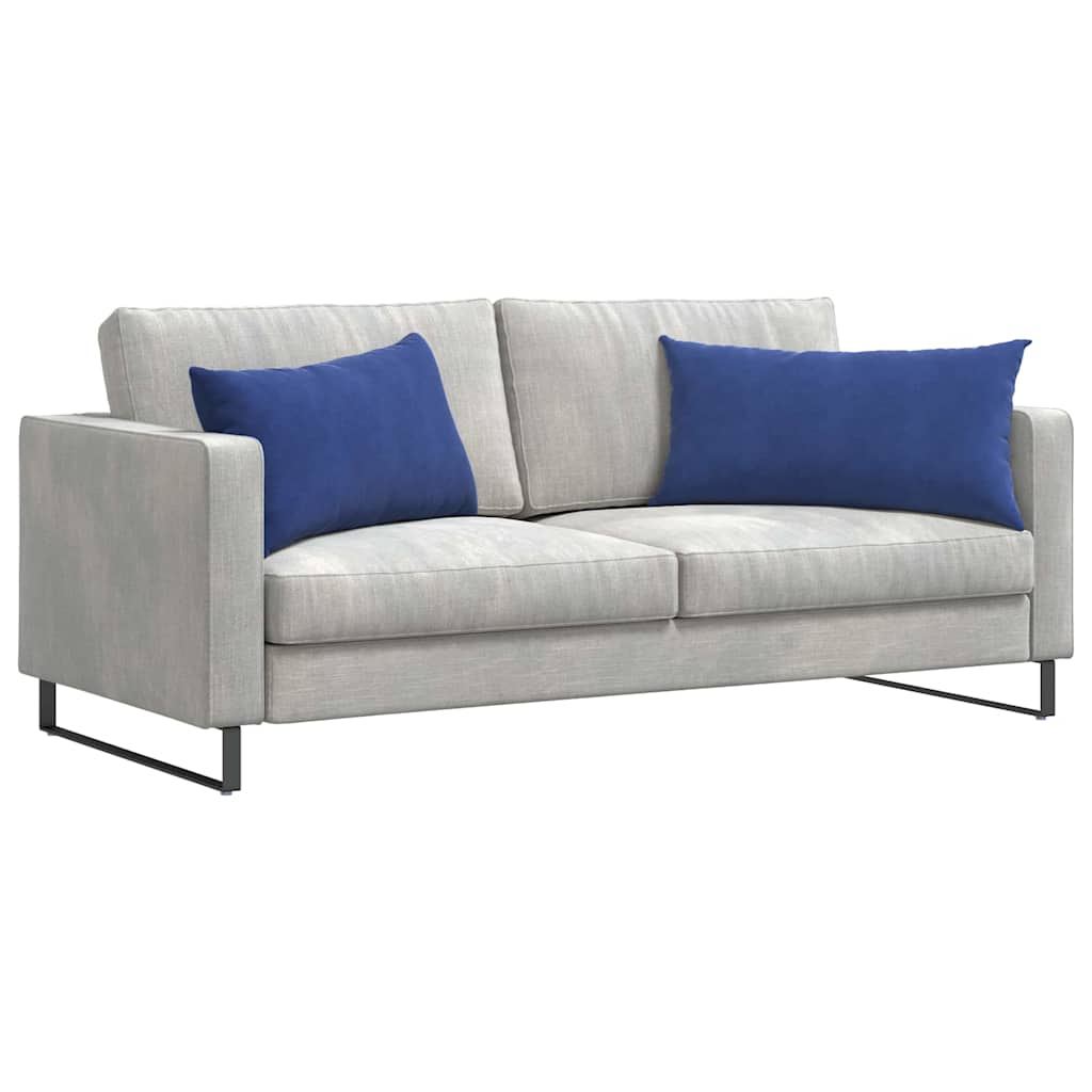 Cuscini per divano VidaXL, 2 pezzi, blu polizia, tessuto a corde 80 x 40 cm