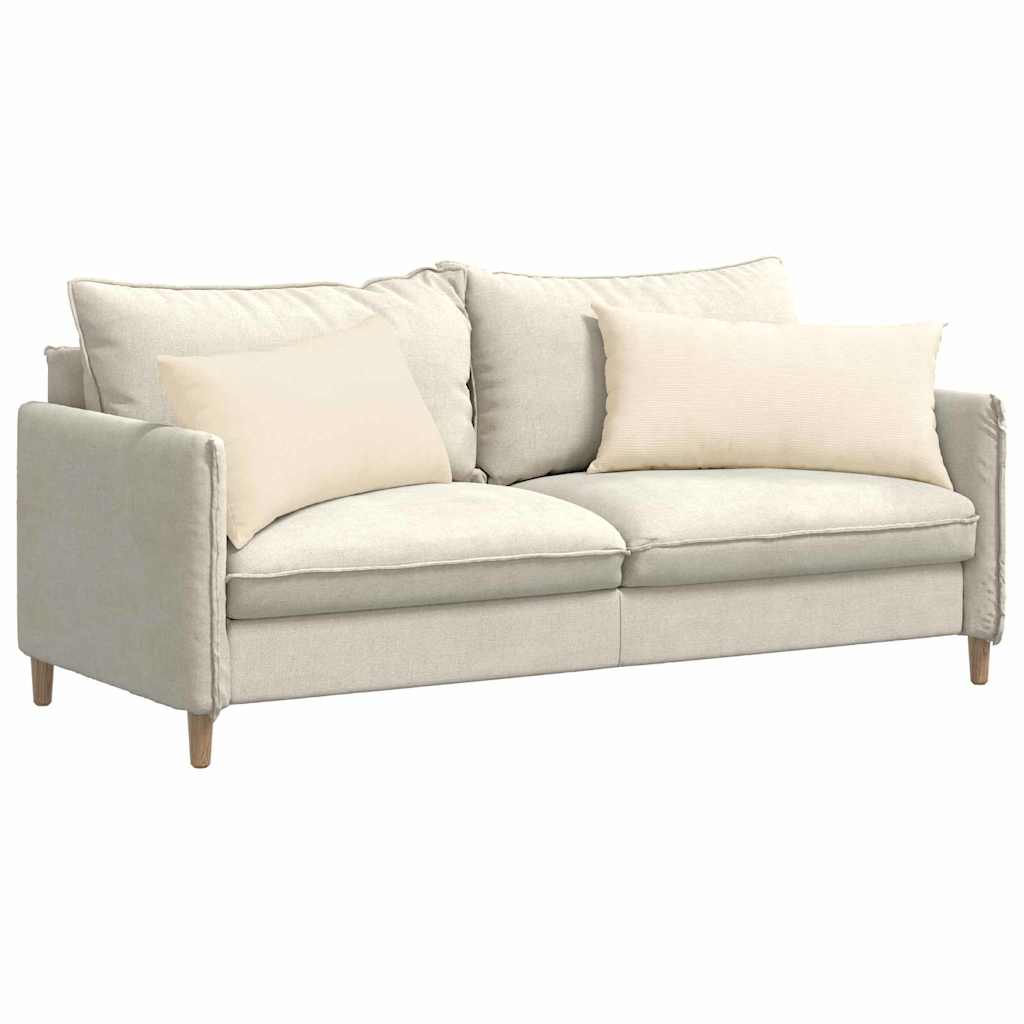 Vidaxl sofa kussens 2 stuks crème 80 x 40 cm cordstof