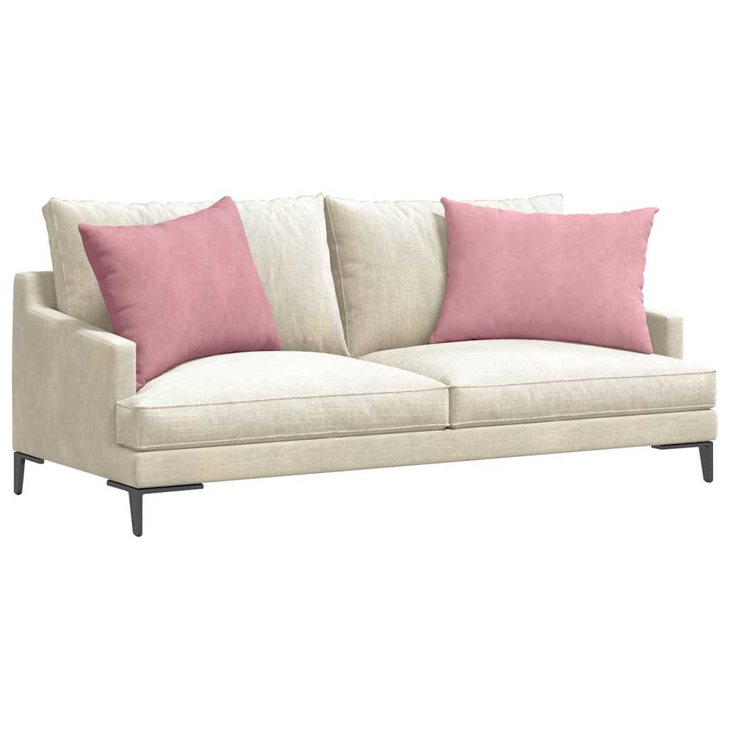 Cuscini per divano VidaXL 2 pezzi in tessuto a corda rosa 70 x 50 cm