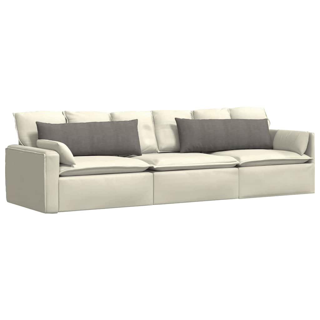 Cuscini per divano VidaXL 2 pezzi in tessuto a corde grigio chiaro 120 x 40 cm
