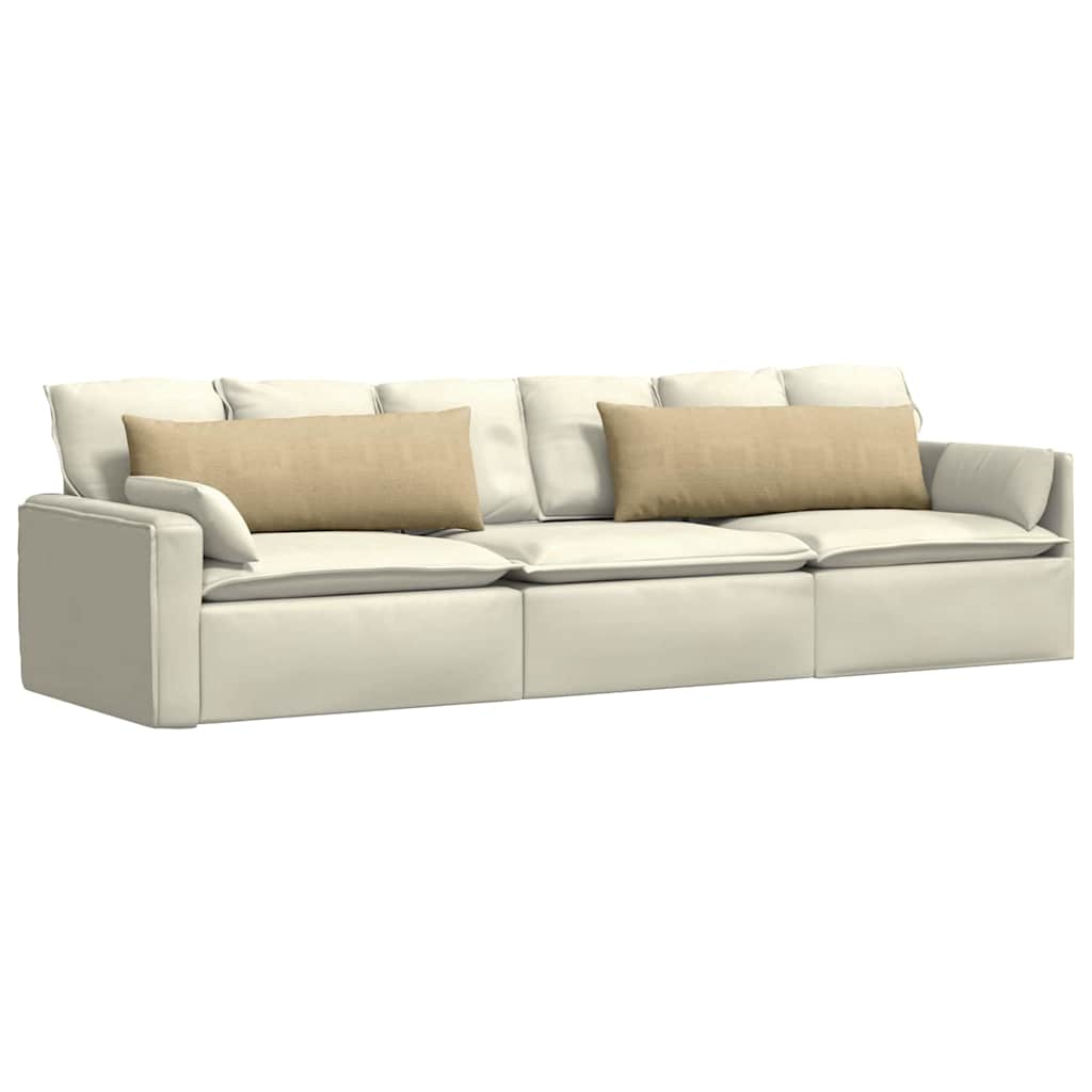 Cuscini per divano VidaXL 2 pezzi in tessuto a corda grigio verde 120 x 40 cm