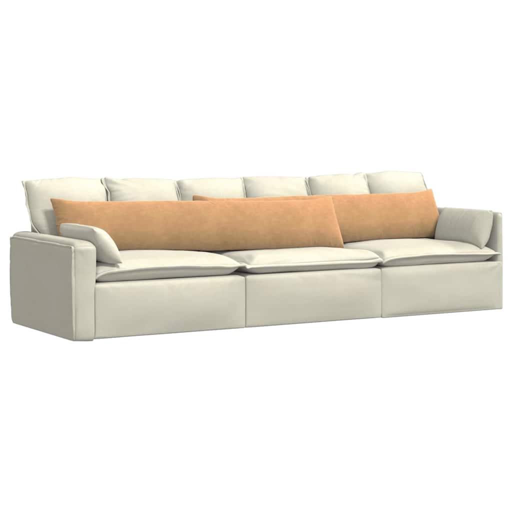 Cuscini per divano VidaXL 2 pezzi in tessuto a corda marrone 200 x 40 cm