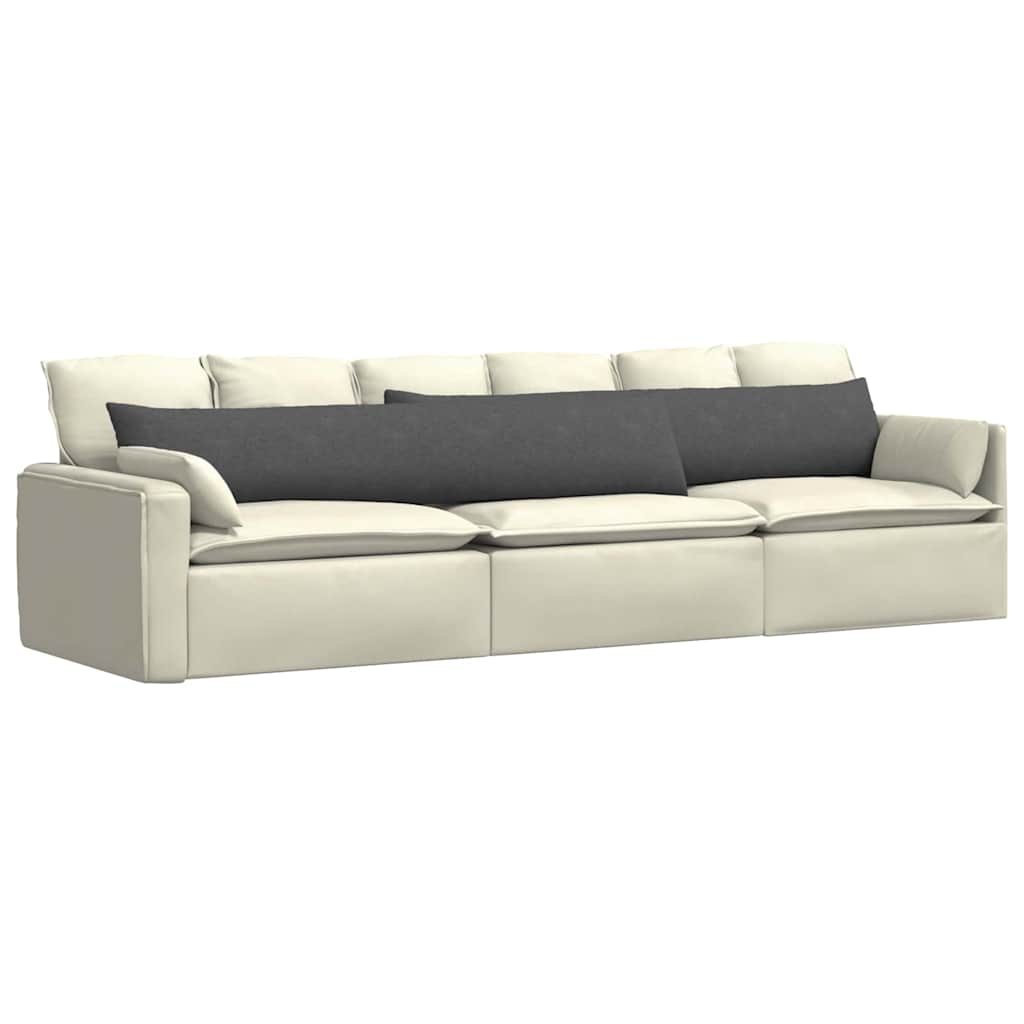 Cuscini per divano VidaXL 2 pezzi in tessuto a corde grigio scuro 200 x 40 cm