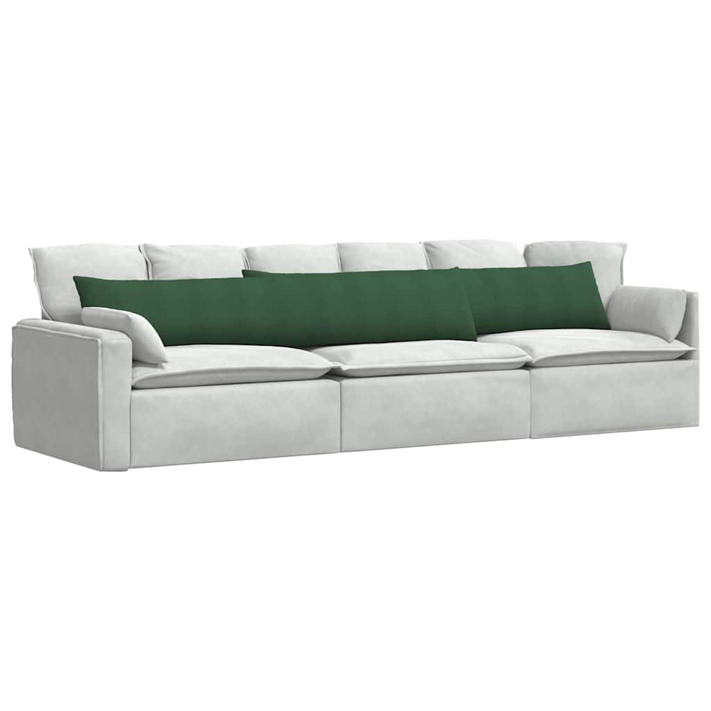 Cuscini per divano VidaXL 2 pezzi in tessuto a corde verde scuro 200 x 40 cm