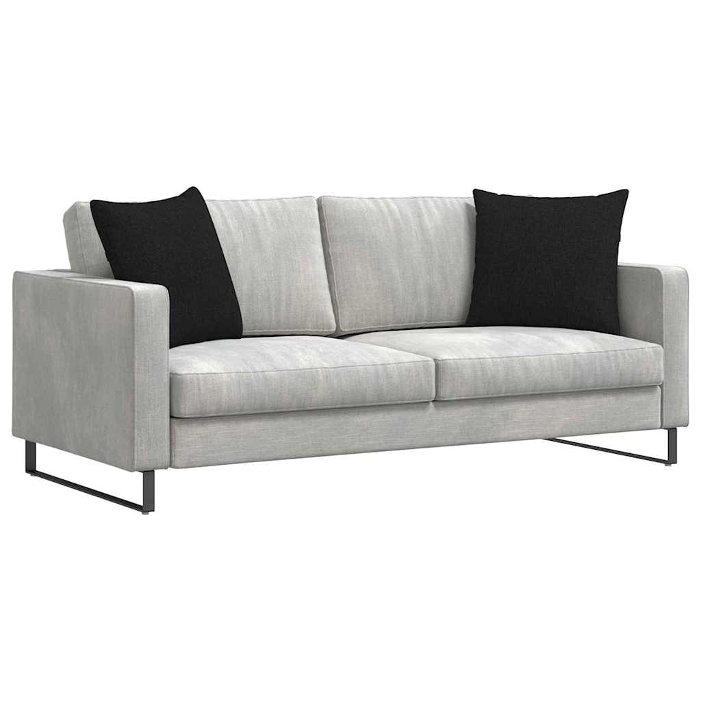 Cuscini per divano VidaXL 2 pezzi in tessuto nero 50 x 50 cm