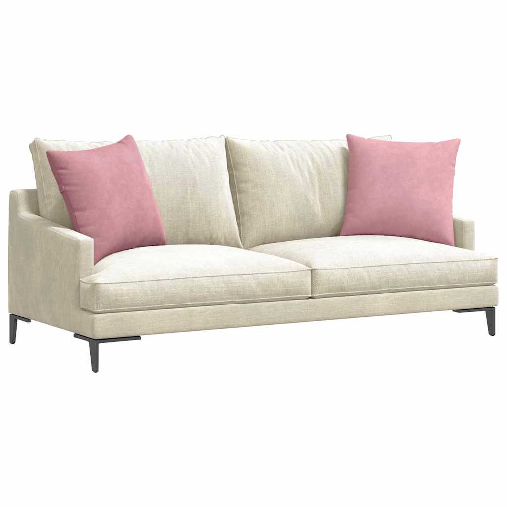 Cuscini per divano VidaXL 2 pezzi in tessuto a corda rosa 50 x 50 cm