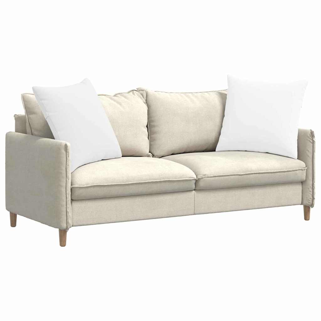 Cuscini per divano VidaXL 2 pezzi in tessuto bianco 80 x 80 cm