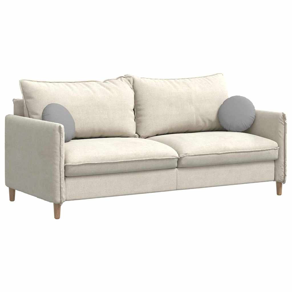Cuscini seduta VidaXL 2 pz tessuto grigio nuvola ø30 x 13 cm