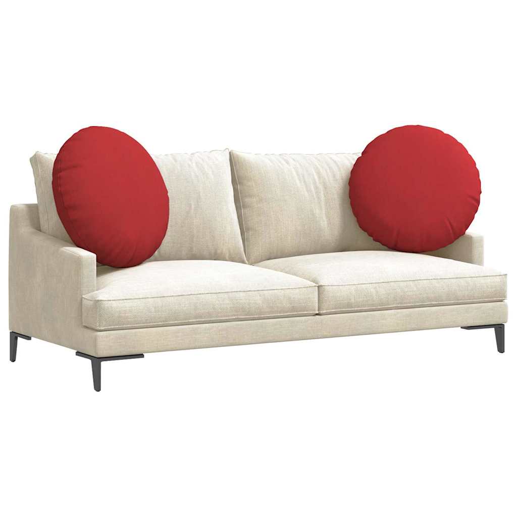 Cuscini seduta Vidaxx 2 pezzi tessuto rosso ø60 x 21 cm