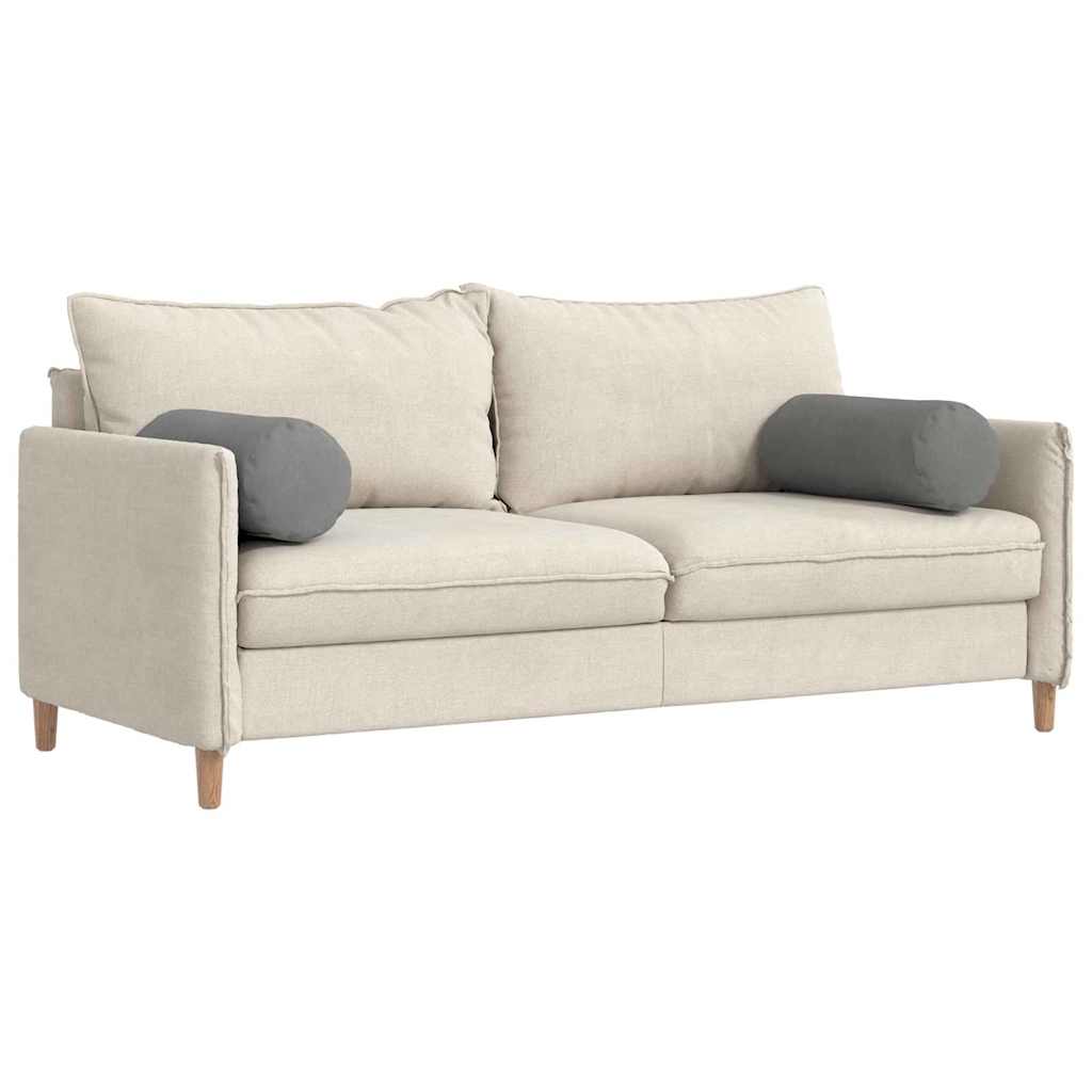 Cuscini a rullo VidaXL 2 pezzi in tessuto microfibra grigio scuro ø 25 x 70 cm