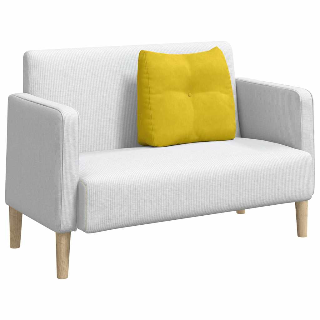 Vidaxx cojín de respaldo amarillo 60 x 24 x 50 cm terciopelo