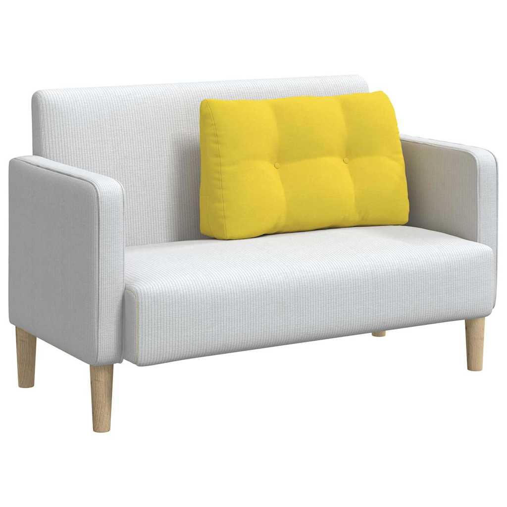 Cuscino schienale Vidaxx in tessuto giallo chiaro 80 x 24 x 50 cm