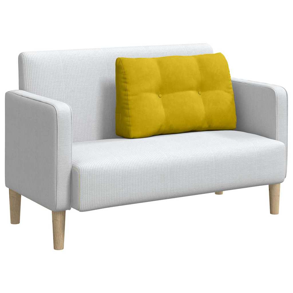 Cuscino schienale Vidaxx giallo 80 x 24 x 50 cm in velluto
