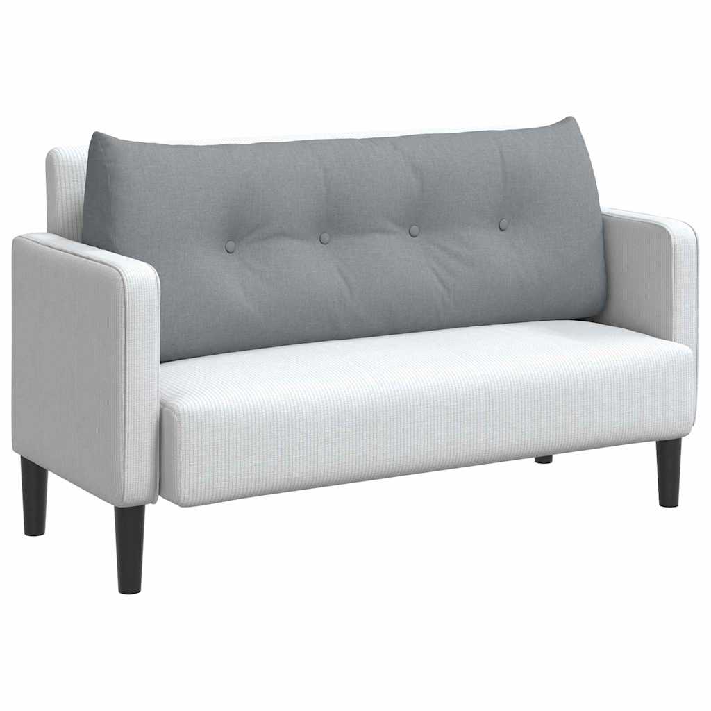 Cuscino schienale Vidaxx in tessuto grigio chiaro 120 x 24 x 50 cm